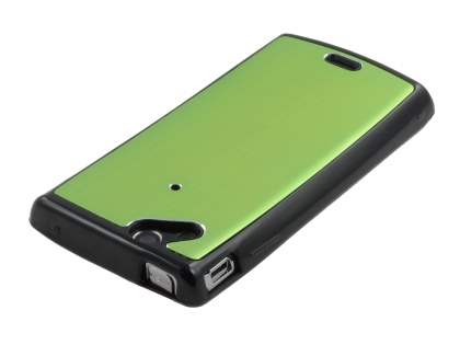 Sony Ericsson Xperia Arc/Arc S Brushed Aluminium Case - Lime Green