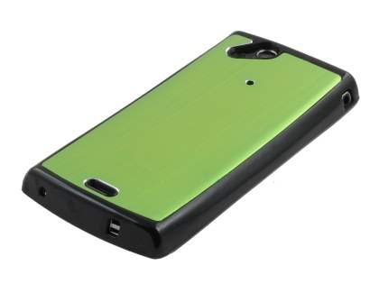 Sony Ericsson Xperia Arc/Arc S Brushed Aluminium Case - Lime Green