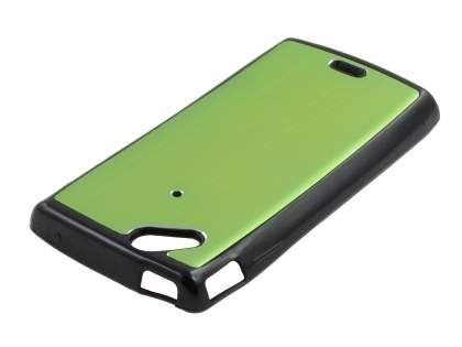 Sony Ericsson Xperia Arc/Arc S Brushed Aluminium Case - Lime Green