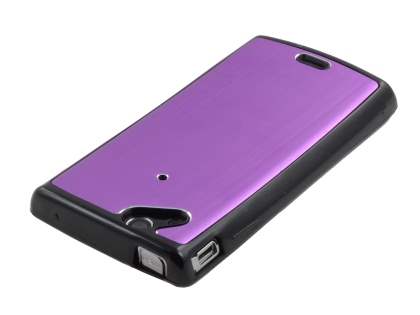 Sony Ericsson Xperia Arc/Arc S Brushed Aluminium Case - Lavender Purple