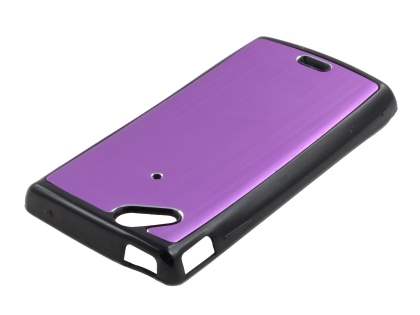 Sony Ericsson Xperia Arc/Arc S Brushed Aluminium Case - Lavender Purple