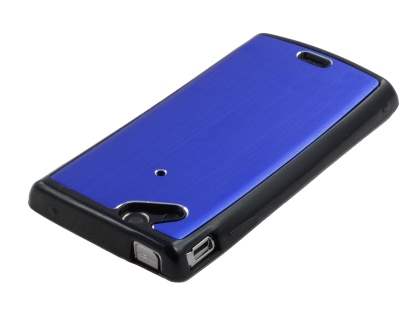 Sony Ericsson Xperia Arc/Arc S Brushed Aluminium Case - Ocean Blue
