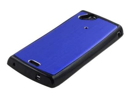 Sony Ericsson Xperia Arc/Arc S Brushed Aluminium Case - Ocean Blue