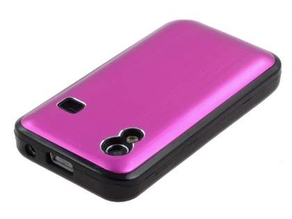 Samsung S5830 Galaxy Ace Brushed Aluminium Case - Hot Pink