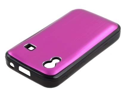 Samsung S5830 Galaxy Ace Brushed Aluminium Case - Hot Pink