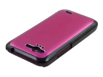 HTC Rhyme Brushed Aluminium Case - Hot Pink