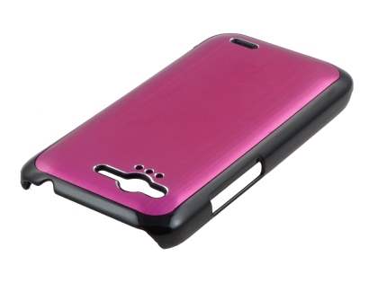 HTC Rhyme Brushed Aluminium Case - Hot Pink