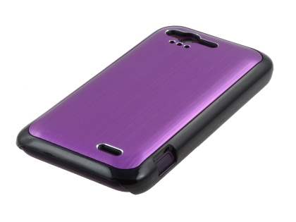 HTC Rhyme Brushed Aluminium Case - Lavender Purple