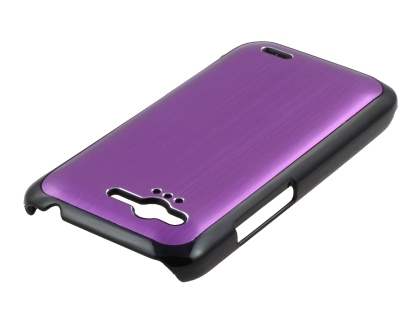 HTC Rhyme Brushed Aluminium Case - Lavender Purple