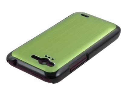 HTC Rhyme Brushed Aluminium Case - Lime Green