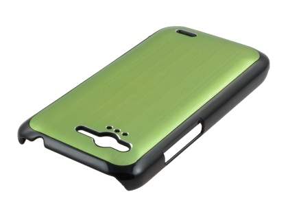 HTC Rhyme Brushed Aluminium Case - Lime Green