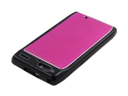 Motorola RAZR Brushed Aluminium Case - Hot Pink