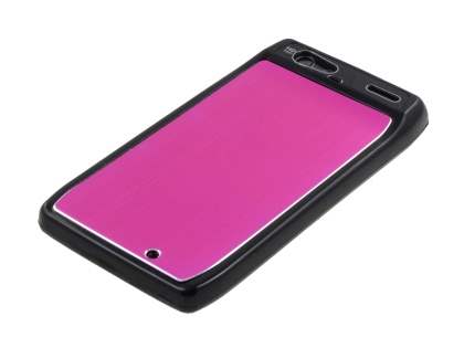 Motorola RAZR Brushed Aluminium Case - Hot Pink