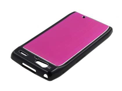Motorola RAZR Brushed Aluminium Case - Hot Pink