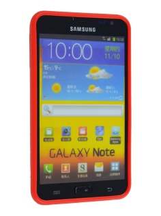 Mercury Goospery Glossy Gel Case for Samsung I9220 Galaxy Note - Red