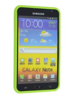 Mercury Goospery Glossy Gel Case for Samsung I9220 Galaxy Note - Lime Green