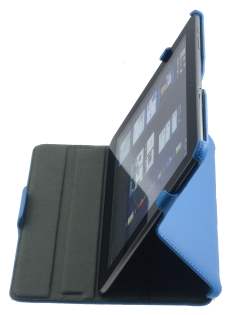 Premium Samsung Galaxy Tab 10.1 Slim Synthetic Leather Flip Case with Multi-Angle Tilt Stand - Sky Blue