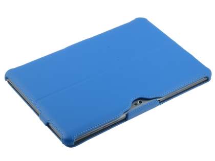 Premium Samsung Galaxy Tab 10.1 Slim Synthetic Leather Flip Case with Multi-Angle Tilt Stand - Sky Blue