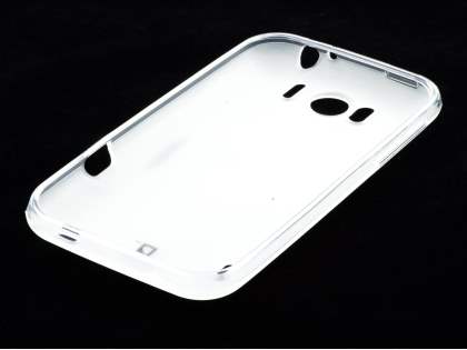 POLAISHI HTC Sensation XL Frosted TPU Case plus Screen Protector - Clear