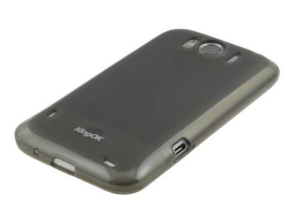 KingOK HTC Sensation XL Frosted TPU Case plus Screen Protector - Frosted Grey