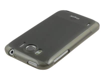 KingOK HTC Sensation XL Frosted TPU Case plus Screen Protector - Frosted Grey