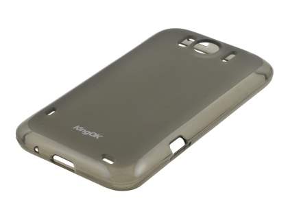 KingOK HTC Sensation XL Frosted TPU Case plus Screen Protector - Frosted Grey