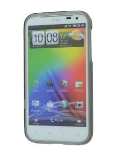 REMAX HTC Sensation XL Frosted TPU Case plus Screen Protector - Frosted Grey