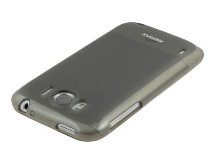 REMAX HTC Sensation XL Frosted TPU Case plus Screen Protector - Frosted Grey