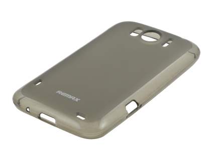 REMAX HTC Sensation XL Frosted TPU Case plus Screen Protector - Frosted Grey