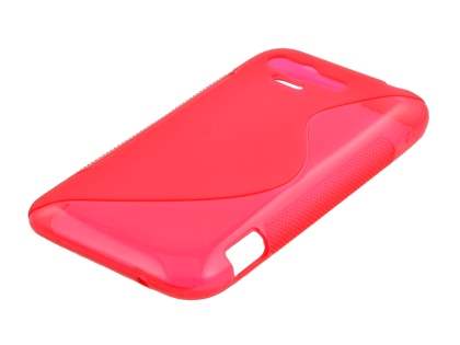Wave Case for HTC Rhyme - Frosted Red