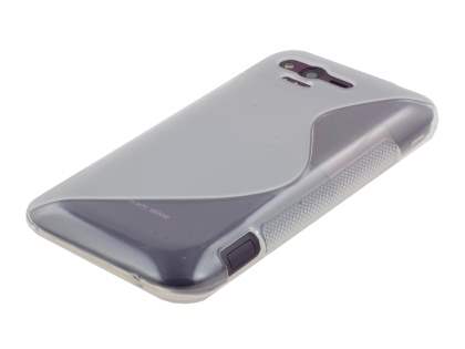 Wave Case for HTC Rhyme - Frosted Clear/Clear