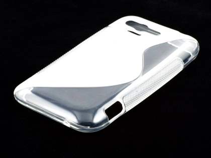 Wave Case for HTC Rhyme - Frosted Clear/Clear