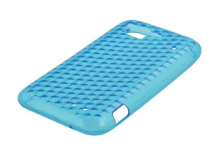 HTC Rhyme TPU Gel Case - Diamond Sky Blue