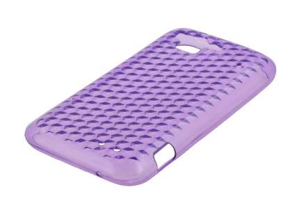 HTC Rhyme TPU Gel Case - Diamond Purple