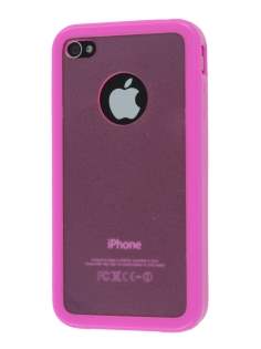iPhone 4S Dual-Design Case - Pink/Frosted Pink
