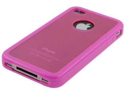 iPhone 4S Dual-Design Case - Pink/Frosted Pink