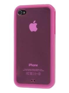 Dual-Design Case for iPhone 4S/4 - Pink/Frosted Pink Dual-Design Case