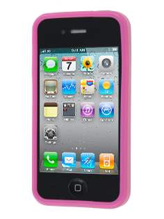 Dual-Design Case for iPhone 4S/4 - Pink/Frosted Pink