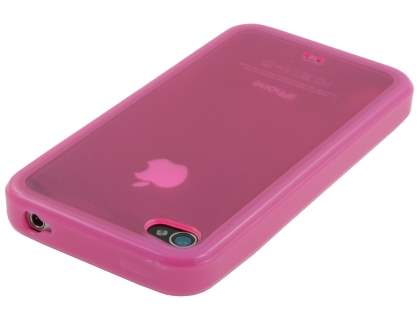 Dual-Design Case for iPhone 4S/4 - Pink/Frosted Pink