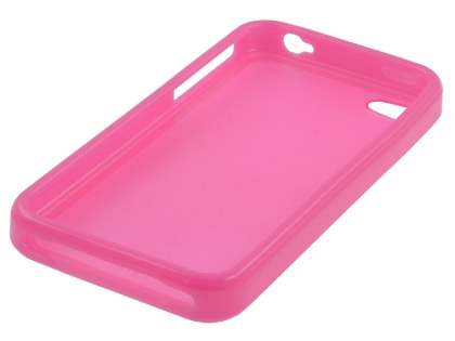 Dual-Design Case for iPhone 4S/4 - Pink/Frosted Pink
