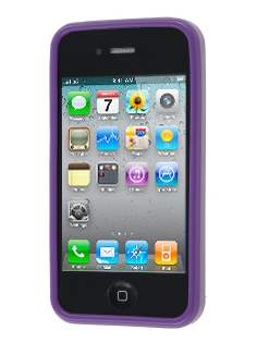 Dual-Design Case for iPhone 4S/4 - Purple/Frosted Purple