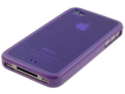 Dual-Design Case for iPhone 4S/4 - Purple/Frosted Purple