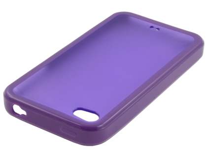 Dual-Design Case for iPhone 4S/4 - Purple/Frosted Purple