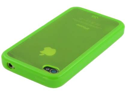 Dual-Design Case for iPhone 4S/4 - Green/Frosted Green