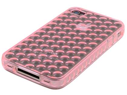 iPhone 4S Bubble Gel Case - Baby Pink