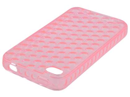 iPhone 4S Bubble Gel Case - Baby Pink