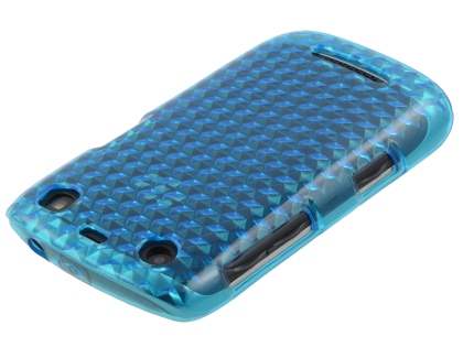 BlackBerry Curve 9360 TPU Gel Case - Diamond Blue