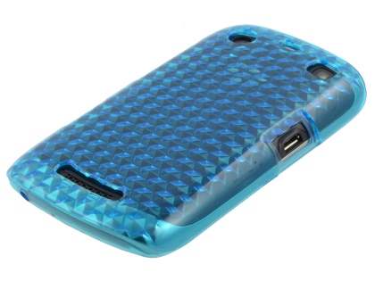 BlackBerry Curve 9360 TPU Gel Case - Diamond Blue