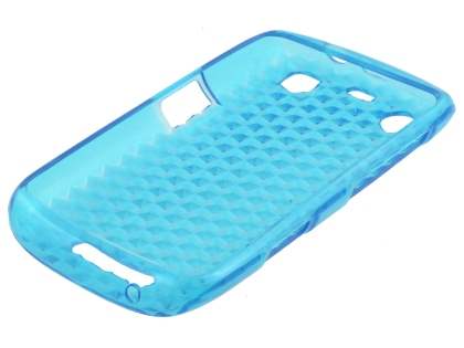 BlackBerry Curve 9360 TPU Gel Case - Diamond Blue