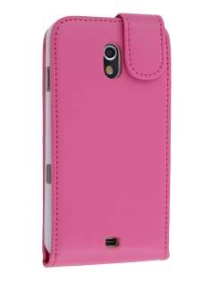 Samsung I9250 Google Galaxy Nexus Synthetic Leather Flip Case - Pink